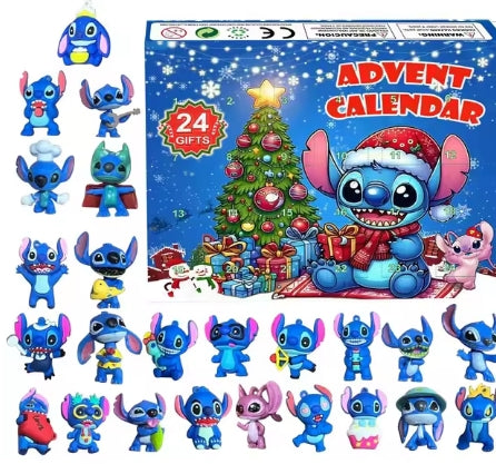 Anime Lilo & Stitch Figure Angel Christmas Advent Calendar Box