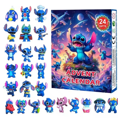 Anime Lilo & Stitch Figure Angel Christmas Advent Calendar Box