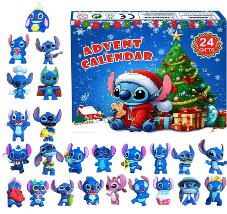 Anime Lilo & Stitch Figure Angel Christmas Advent Calendar Box